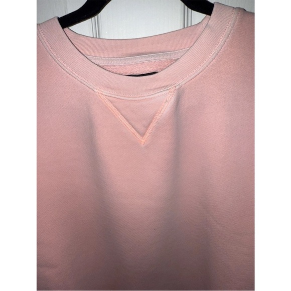 J.Crew Women's Heritage Fleece Sweat Shirt Salmon/ Orange Size M - Picture 3 of 10